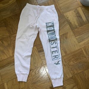 light pink sweatpants!!